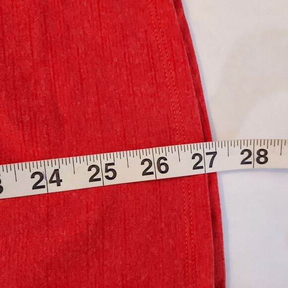 Reebok Womens XL Performance Running Shirt Athleisure Speedwick Thumb Holes Red - Picture 13 of 13